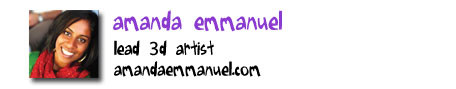 Amanda Emmanuel - lead 3d artist